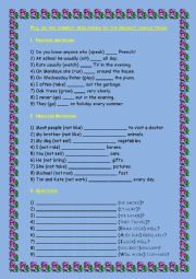 English Worksheet: Present simple Tense