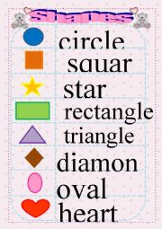 English Worksheet: shapes