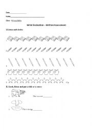 English Worksheet: initial assessment