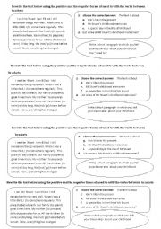 English Worksheet:  Past habits