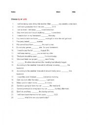 English Worksheet: Until by 