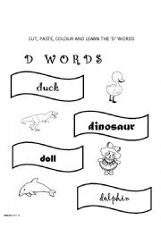 INTERACTIVE BOOK - ALPHABET - THE LETTER D