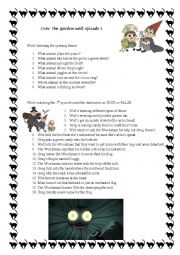 English Worksheet: Over the garden wall episode 1
