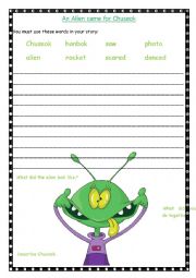 English Worksheet: An Alien at Chuseok