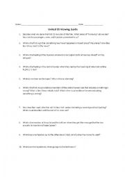 English Worksheet: United 93 worksheet