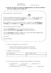 English Worksheet: Simple past Vs Past Progressive