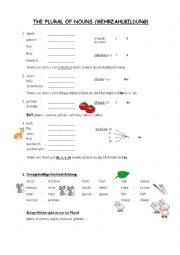 English Worksheet: The plural of nouns