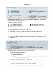 English Worksheet: because, so, but, however, although: reformulation and logical connectors