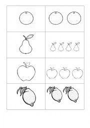 English Worksheet: Fruits and Vegetables Warm-up