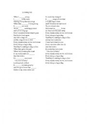 English Worksheet: simple past listening test