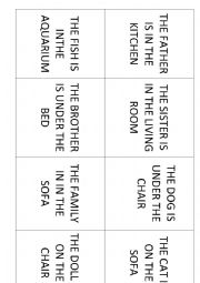 English Worksheet: memoru game house and prepositions