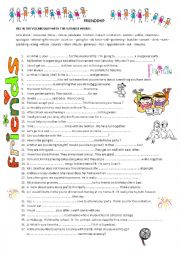 English Worksheet: Friendship 