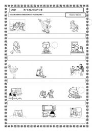 English Worksheet: daily activities