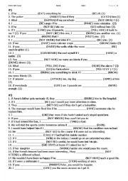 English Worksheet: IF CLAUSE - Mixed exercise 