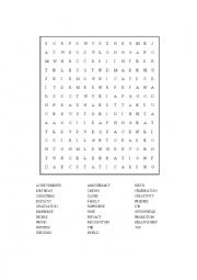 Crossword Puzzle (Celebrations)