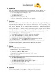 English Worksheet: Cartoon Analysis