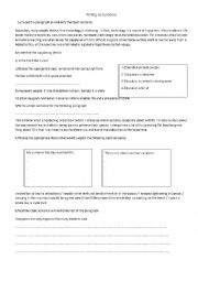 English Worksheet: writing as a process