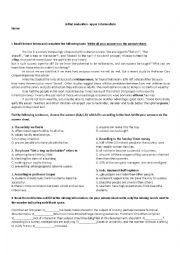English Worksheet: Initial evaluation