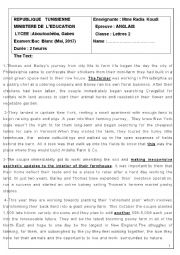 English Worksheet: MOCK EXAM 2017 ARTS BRANCH