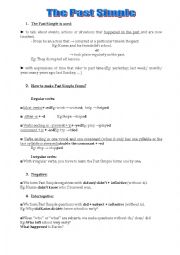 English Worksheet: Past Simple