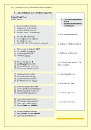 English Worksheet: Present Simple poem listening