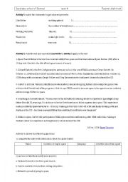English Worksheet: space tourism
