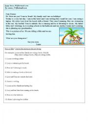 English Worksheet: Present Continuous