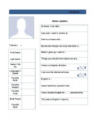 English Worksheet: Icebreaker facebook