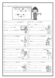 English Worksheet: Verb To Be 