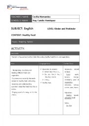 English Worksheet: Healthy Food