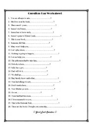 Question Tag worksheet