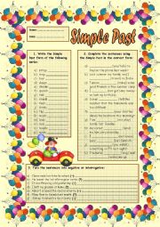 English Worksheet: Simple Past