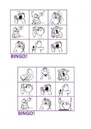 Verbs/ Actions Bingo