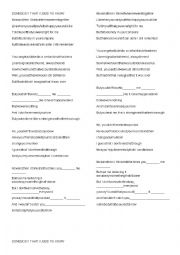 English Worksheet: Somebody that i used to know