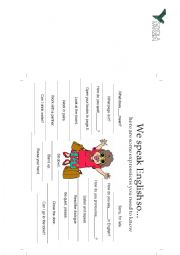 English Worksheet: Welcome back to school 3
