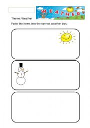 English Worksheet: Weather