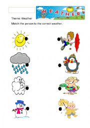 English Worksheet: Weather Conditions