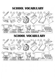 English Worksheet: Classroom Objects