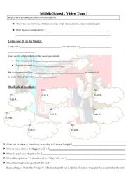 English Worksheet: Middle School: my worst years Trailer