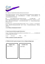 English Worksheet: Simple Past Tense 