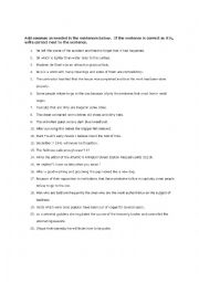 English Worksheet: Commas Exercises