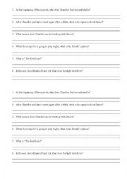 English Worksheet: Friends - The one with all rugby
