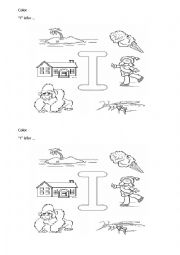 English Worksheet: Letter I