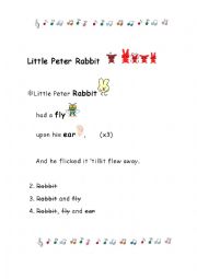 English Worksheet: Little Peter Rabbit