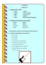 English Worksheet: Its My Life (Bon Jovi)_Lyrics Worksheet