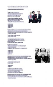 English Worksheet: Boulevard broke dreams - Green Day