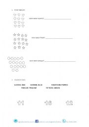 English Worksheet: Numbers