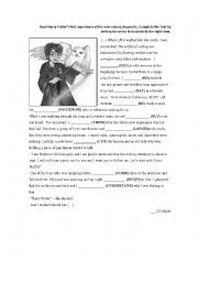 English Worksheet: Harry Potter (Past Simple Worksheet)