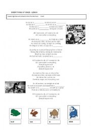 English Worksheet: LENKA- EVERYTHING AT ONCE