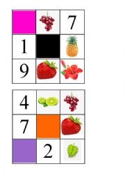 Bingo - Plant Parts and Fruits